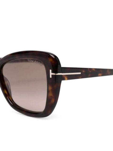 TOM FORD Eyewear tortoiseshell-effect sunglasses - Brown