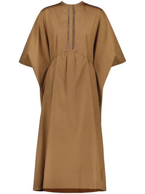 Yves Salomon poplin kaftan dress - Brown - zdjęcie produktu nr 1