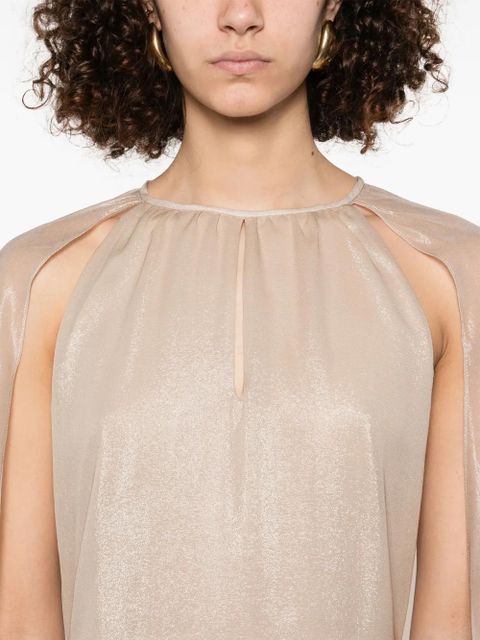 TOM FORD lurex maxi dress - Neutrals