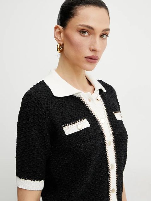 Morgan kardigan MNESSY damski kolor czarny MNESSY