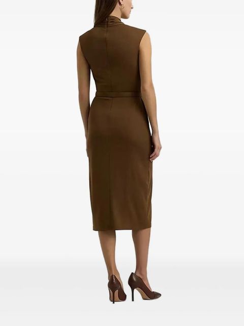 Lauren Ralph Lauren belted midi dress - Brown - zdjęcie produktu nr 2