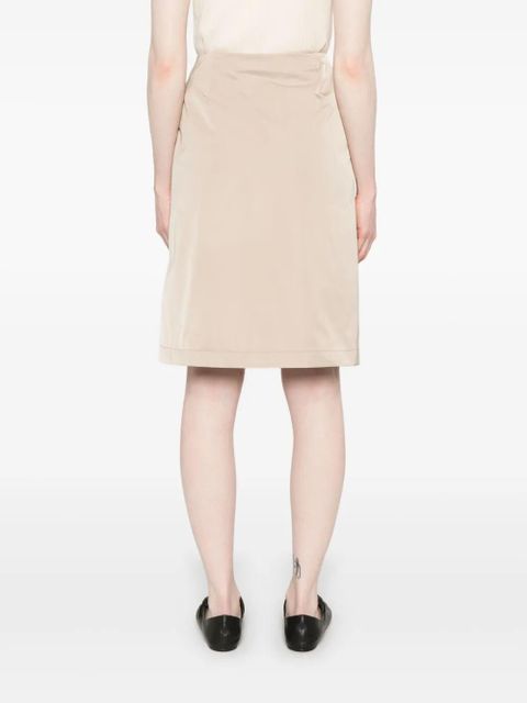 Moncler A-line midi skirt - Neutrals