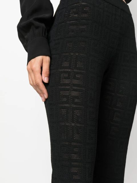 Givenchy 4G jacquard flared trousers - Black