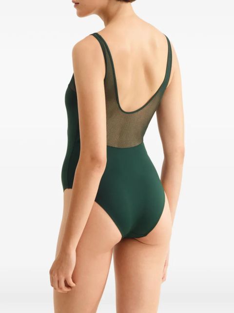ERES scoop-back one-piece swimsuit - Green