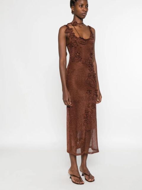 Cult Gaia Pemma knitted maxi dress - Brown - zdjęcie produktu nr 2