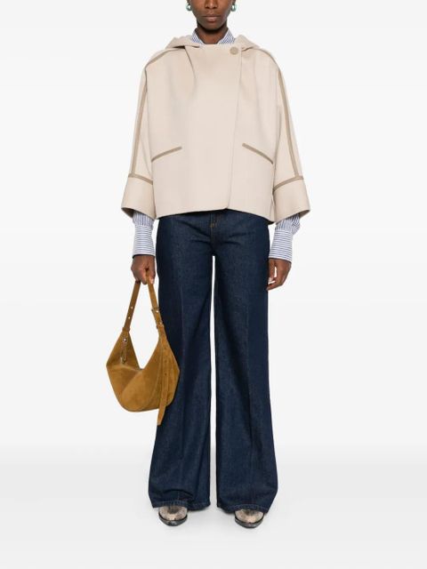 Yves Salomon hooded coat - Neutrals