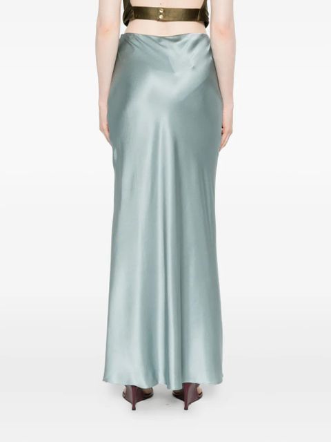 Cult Gaia Chantel bias-cut satin maxi skirt - Blue - zdjęcie produktu nr 2