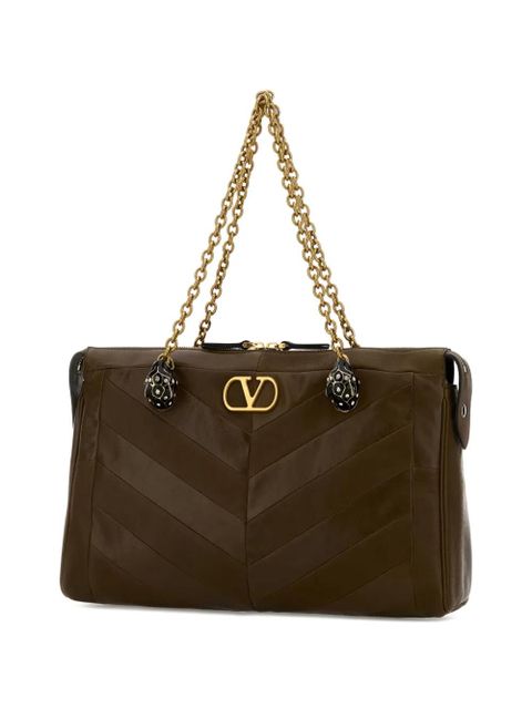 Valentino Garavani medium Panthea V-logo tote bag - Brown