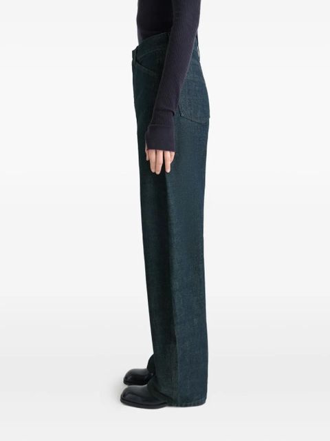 LEMAIRE high-waisted curved jeans - Blue