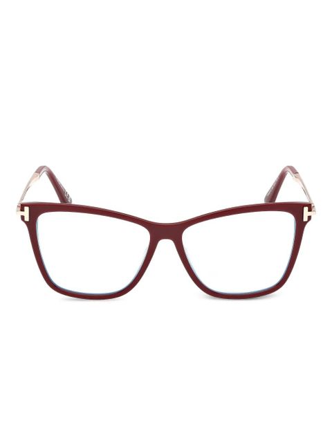 TOM FORD Eyewear cat-eye-frame glasses - Red - zdjęcie produktu nr 1