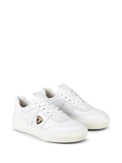 Tod's Automobili Lamborghini logo-debossed low-top sneakers - White - zdjęcie produktu nr 2