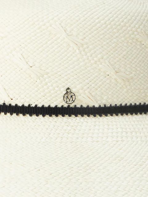 Maison Michel Rena ribbon-detailed hat - White - zdjęcie produktu nr 2