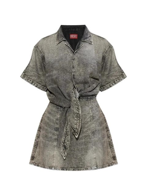 Diesel mini De-Staly-S tie-waist dress - Grey - zdjęcie produktu nr 1