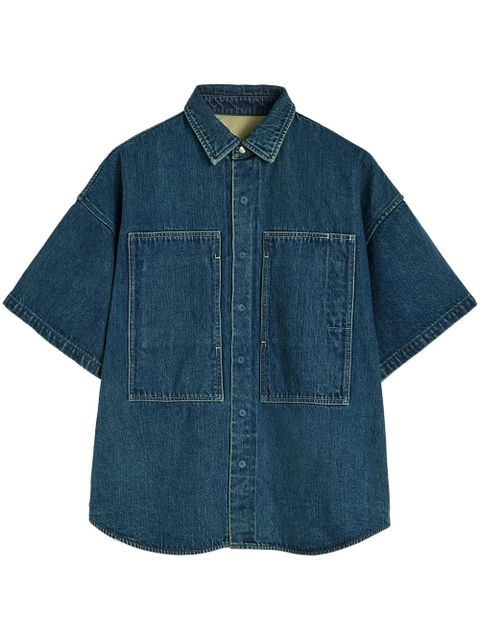 Jil Sander concealed button fastening denim shirt - Blue - zdjęcie produktu nr 1