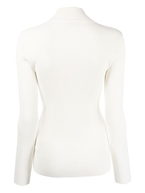 Moncler long-sleeve ribbed jumper - White - zdjęcie produktu nr 2