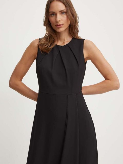 Sandro Ferrone sukienka kolor czarny maxi rozkloszowana SFS21XBDTOKIO