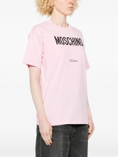 Moschino logo-detail T-shirt - Pink
