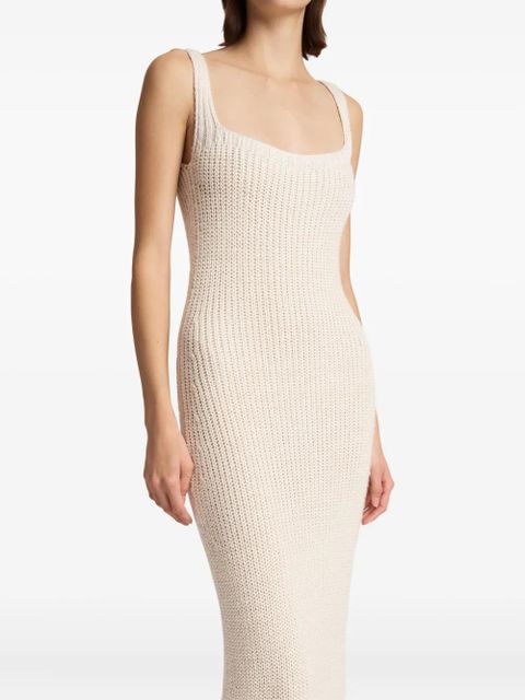 KHAITE Lex maxi dress - Neutrals