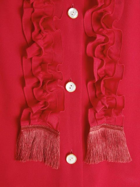 Valentino Garavani crepe de chine shirt - Red