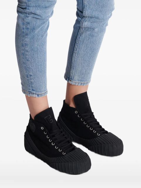 Balmain Riff canvas sneakers - Black