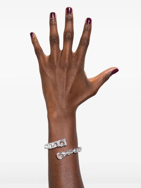 Swarovski Matrix crystal-embellished bracelet - Silver - zdjęcie produktu nr 2