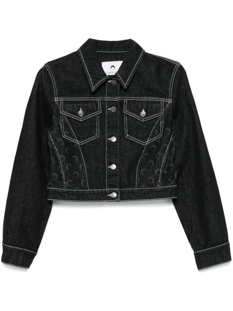 Marine Serre Moon Laser denim jacket - Black - zdjęcie produktu nr 1