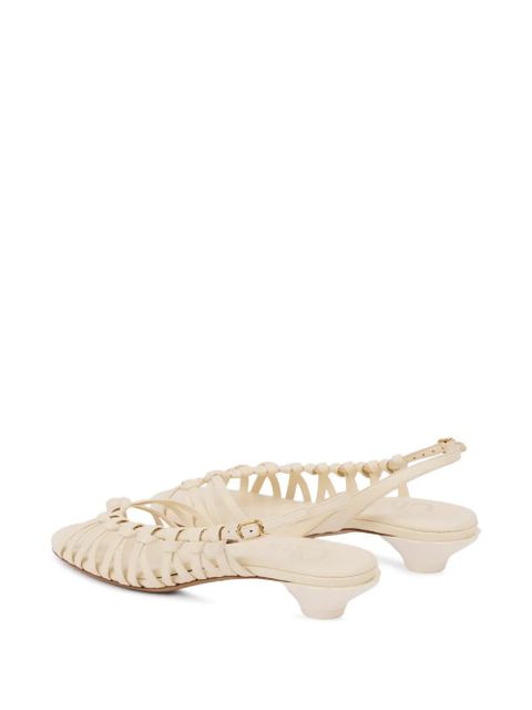 Chloé Estra woven-strap sandals - Neutrals