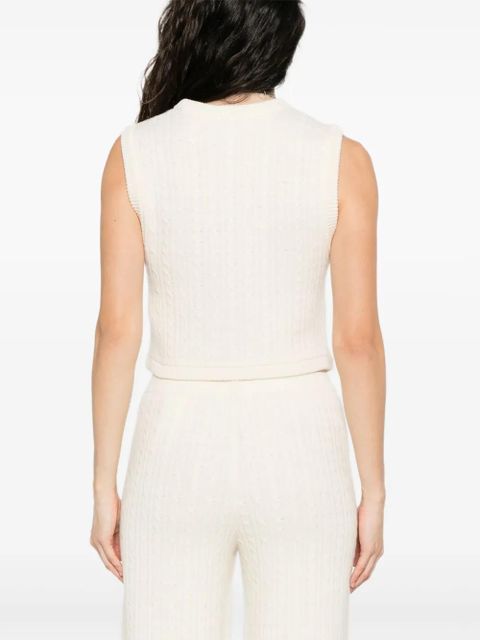 SANDRO ribbed buttoned cardigan - Neutrals - zdjęcie produktu nr 2