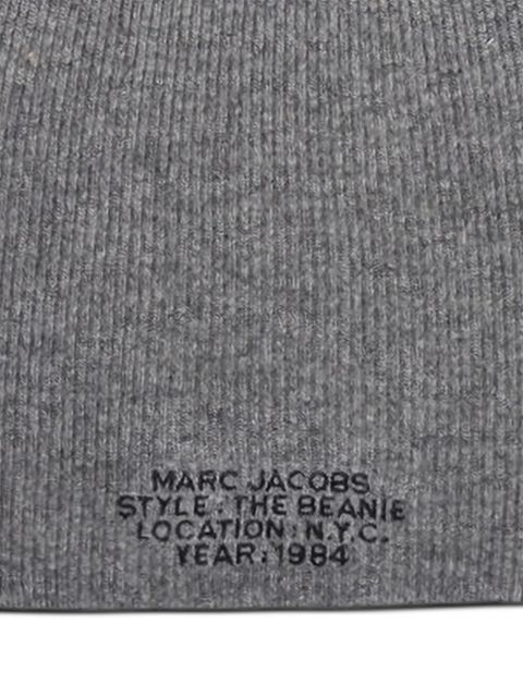 Marc Jacobs embroidered-logo beanie - Grey - zdjęcie produktu nr 2