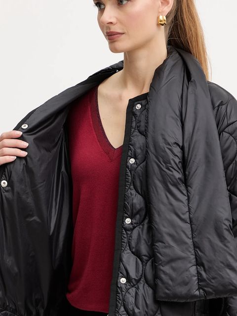 Liu Jo kurtka kolor czarny przejściowa MF5016 T091A