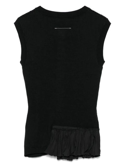 MM6 Maison Margiela knitted top - Black - zdjęcie produktu nr 2
