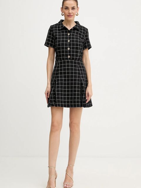 Morgan sukienka kolor czarny mini rozkloszowana RILMA