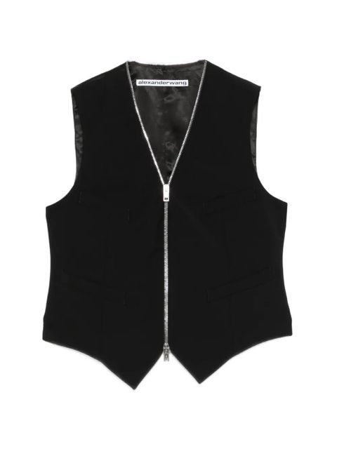 Alexander Wang zip-fastening vest - Black - zdjęcie produktu nr 1