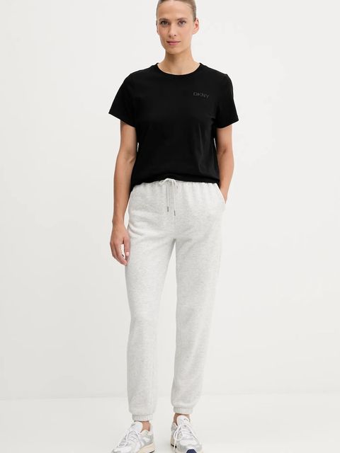 Dkny t-shirt bawełniany damski kolor czarny DP5T1372 - zdjęcie produktu nr 2