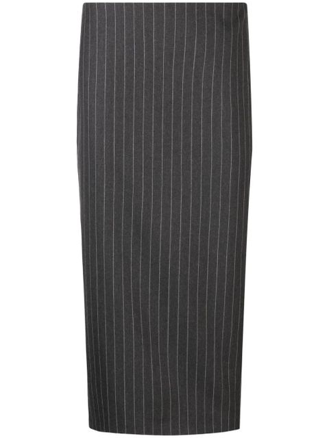 Versace mid-length pinstripe skirt - Grey - zdjęcie produktu nr 1
