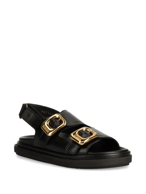 ALOHAS double-buckle sandals - Black