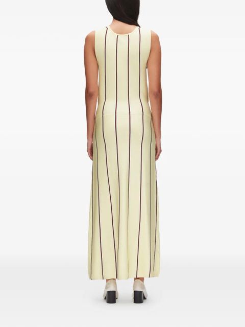3.1 Phillip Lim striped tie-waist midi dress - Yellow