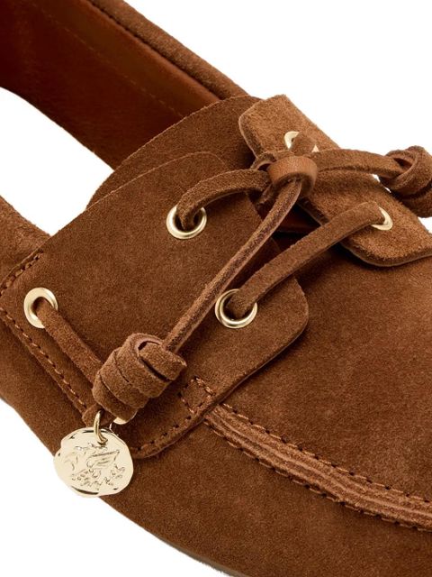 Ancient Greek Sandals Pliara suede loafers - Brown