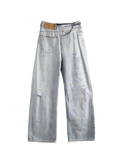 MM6 Maison Margiela distressed jeans - Blue - zdjęcie produktu nr 1