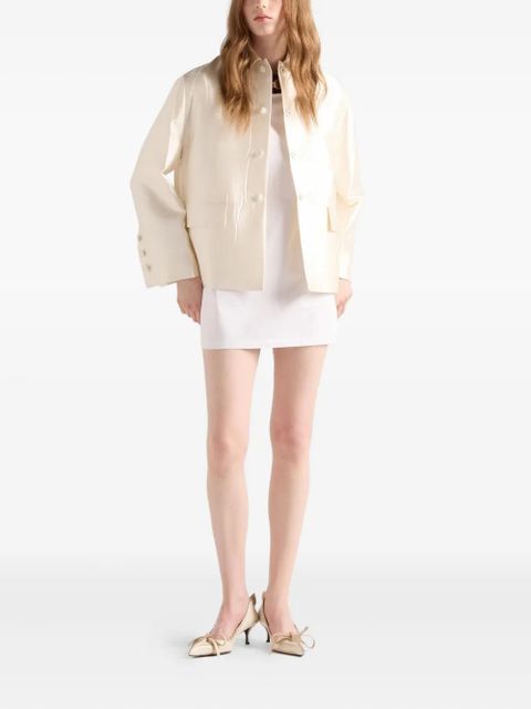 Prada three-button flap-pocket jacket - Neutrals - zdjęcie produktu nr 2
