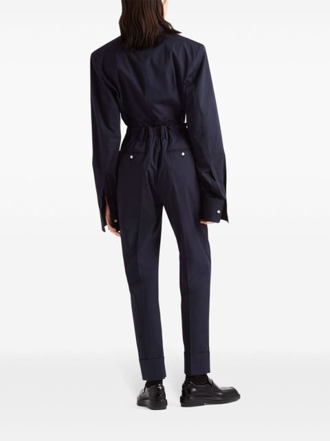 Prada poplin tailored trousers - Blue