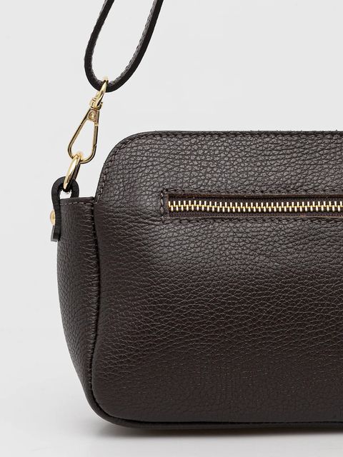 Answear.LAB torebka skórzana kolor brązowy