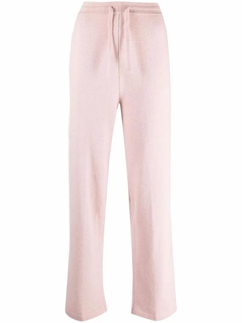 MARANT ÉTOILE straight-leg knitted trousers - Pink - zdjęcie produktu nr 1