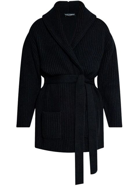 Dolce & Gabbana ribbed-knit cardigan - Black - zdjęcie produktu nr 1
