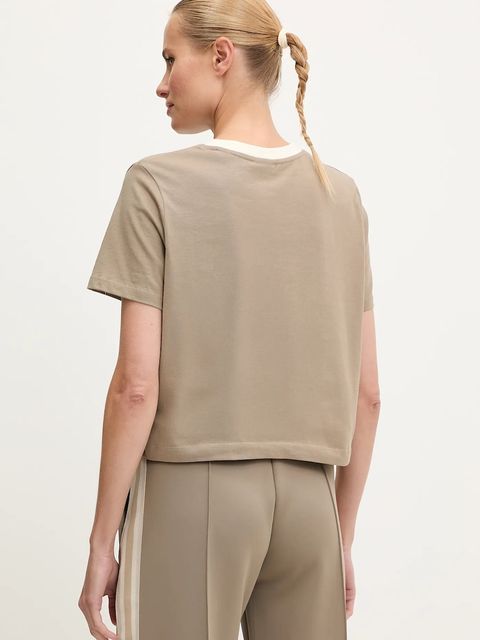 Guess t-shirt bawełniany FILANTA damski kolor beżowy V5GI18 I3Z14