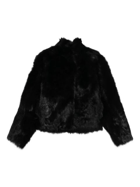 TOTEME silky shearling jacket - Black - zdjęcie produktu nr 1