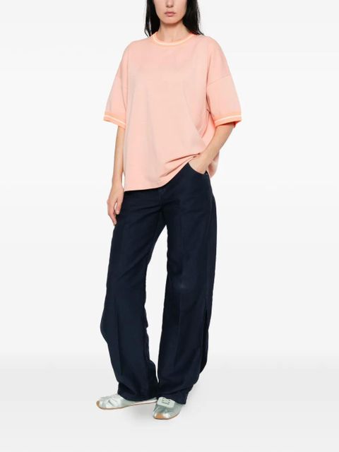 Essentiel Antwerp orange-trim T-shirt - Pink - zdjęcie produktu nr 2