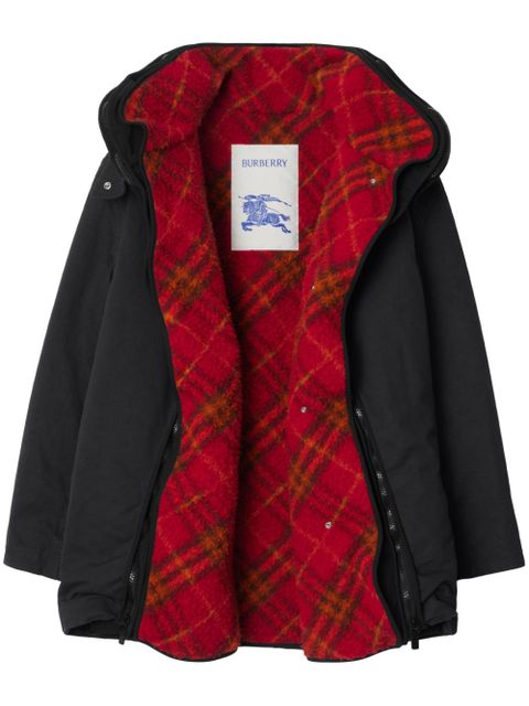 Burberry detachable-warmer jacket - Black