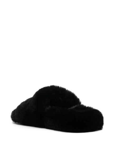 Balenciaga Furry slides - Black