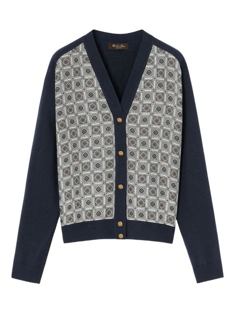 Loro Piana Mendoza cardigan - Blue - zdjęcie produktu nr 1